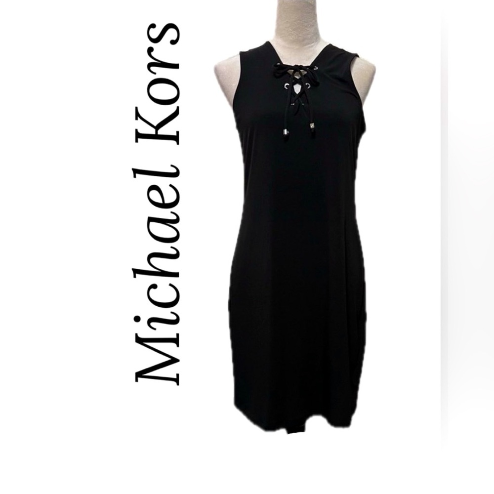 💖Front Lace Sleeveless Sheath Dress | Size 6